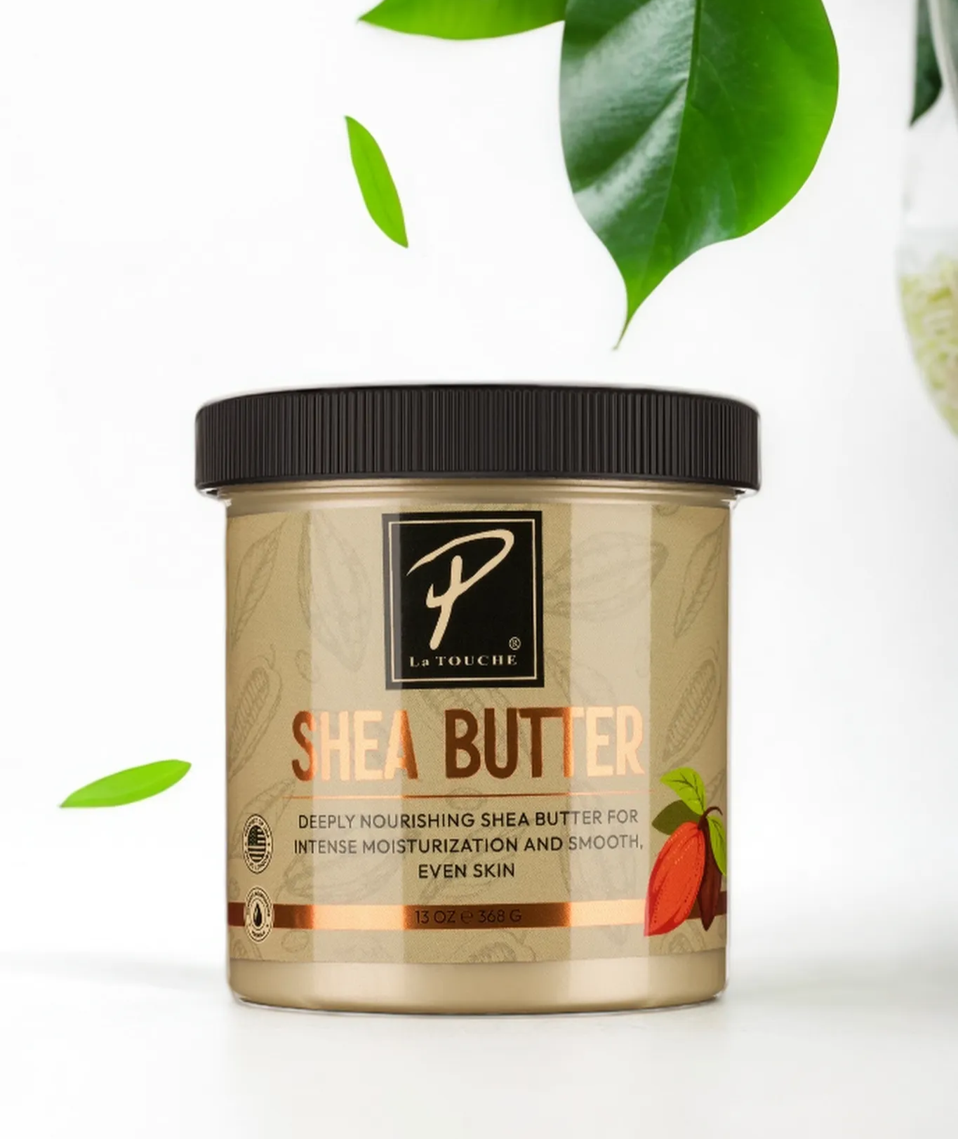 Pierre La Touche Shea Butter – Deep Moisturizing Body Butter with Shea, Coconut & Essential Oils - 13 oz