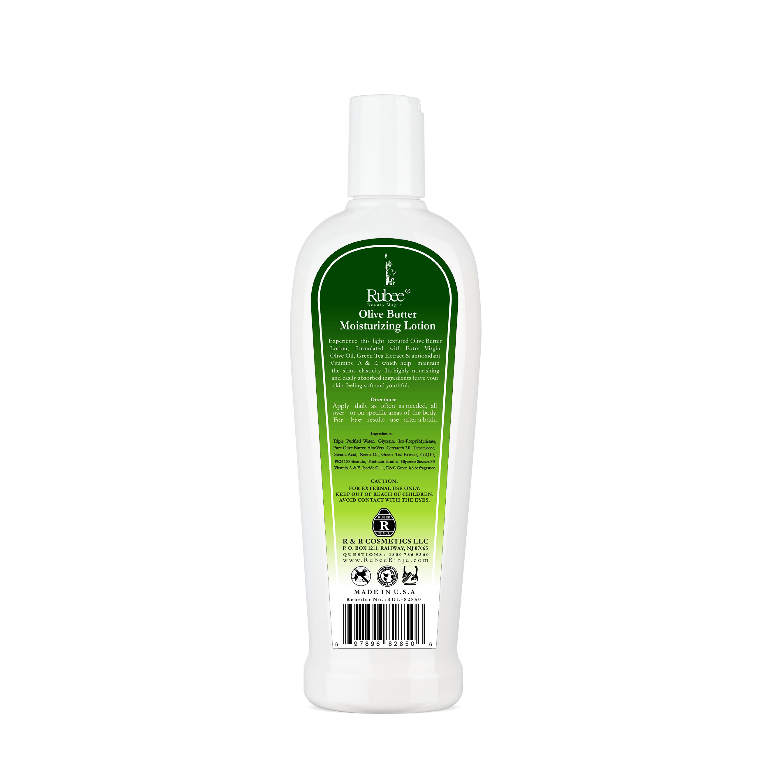 Rubee Natural Olive Butter Moisturizing Lotion - 16.9 oz