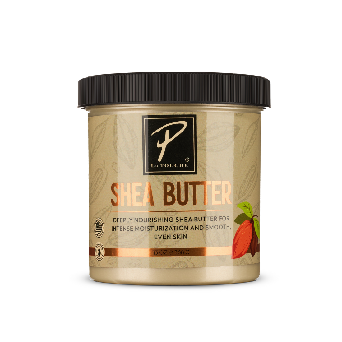 Pierre La Touche Shea Butter – Deep Moisturizing Body Butter with Shea, Coconut & Essential Oils - 13 oz