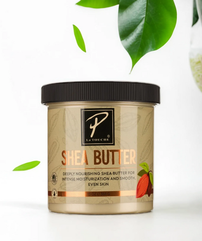 Pierre La Touche Shea Butter – Deep Moisturizing Body Butter with Shea, Coconut &amp; Essential Oils  13 OZ