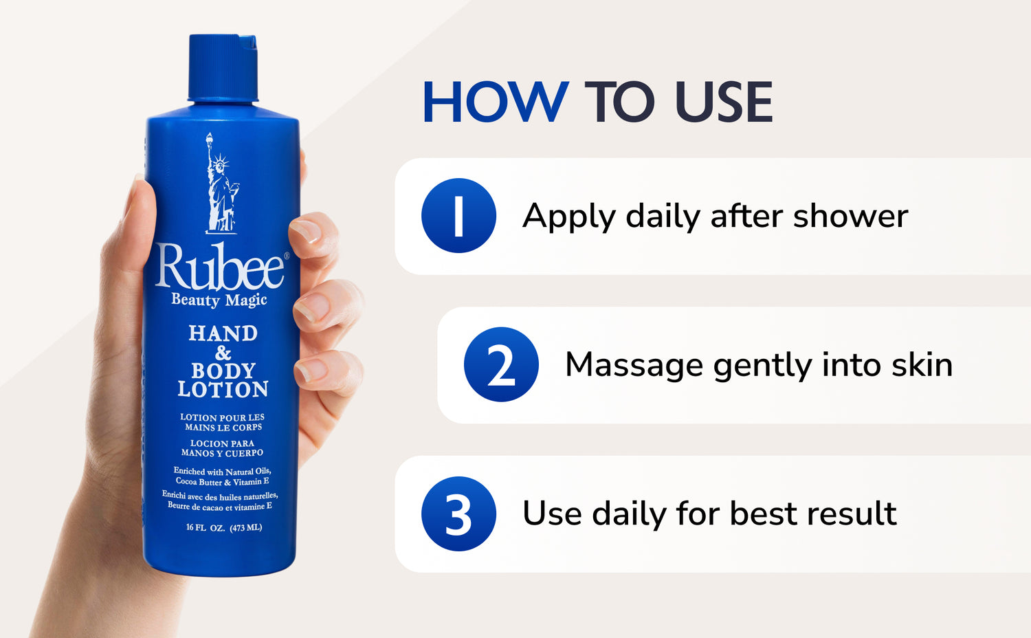Rubee Hand &amp; Body Lotion - 16 oz