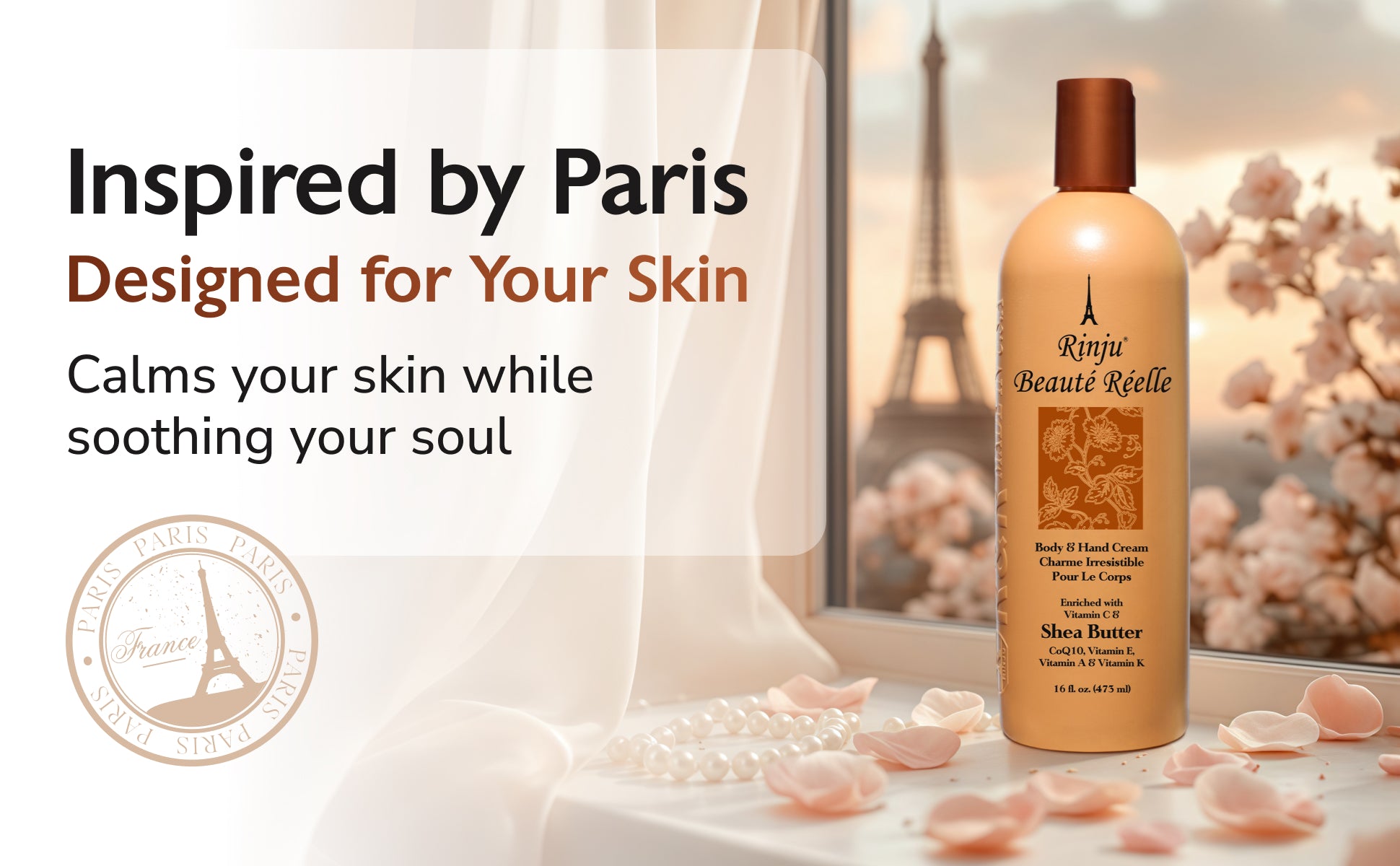 Rinju Beauté Réelle Body and Hand Cream - 16 oz – rinjurubee.com