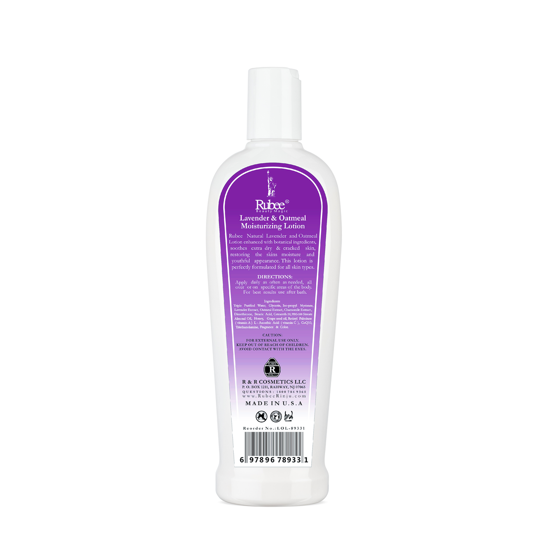Natural Lavender and Oatmeal Moisturizing Lotion
